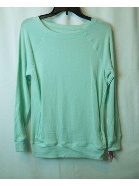 Girls SO Raglan Tunic Turquoise Sweatshirt with Front Pouch Size XL (14/16)